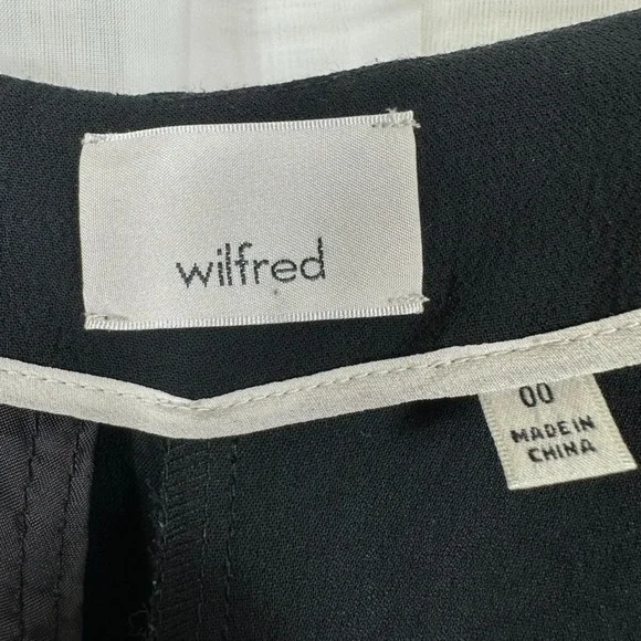 Wilfred Womens Dress Pants 00 Black Cropped High Waist Tapered Career Office - Picture 7 of 15